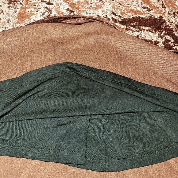 ASTR the label Faye Velvet Halter Fit & Flare Dress Open Back Sugar Plum Brown L - Picture 10 of 15